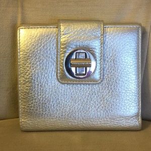 Tiffany & Co Silver Leather Wallet